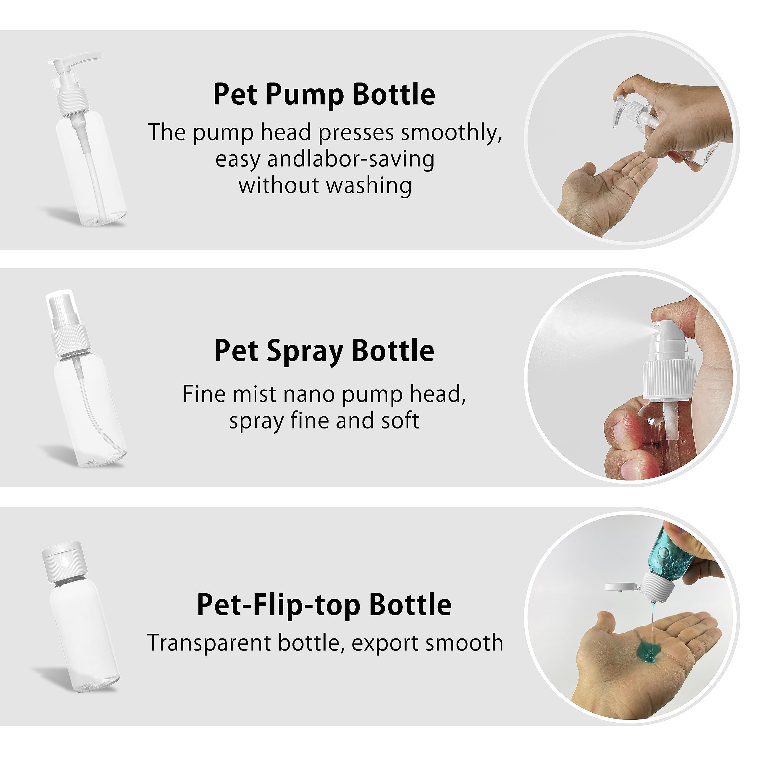 MyGadget Set Viaggio [14 pezzi] - Kit Flaconi & Contenitori per crema - Bottiglie e Boccette per Liquidi e Cosmetici per Viaggiare in Aereo - Donna e Uomo