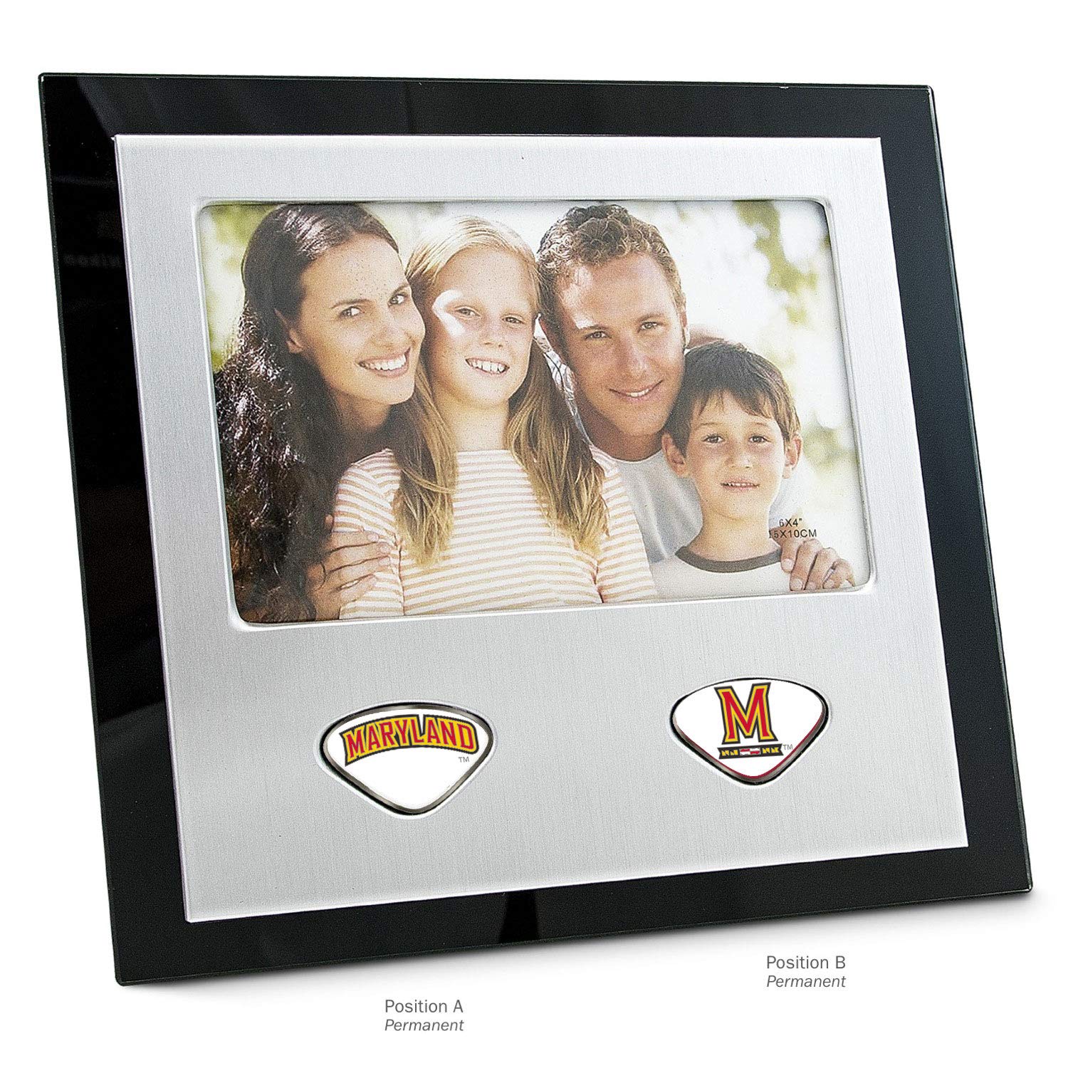 AdSpec NCAA Maryland Terrapins Collegiate Photo FrameCollegiate Photo Frame, Silver, One Size