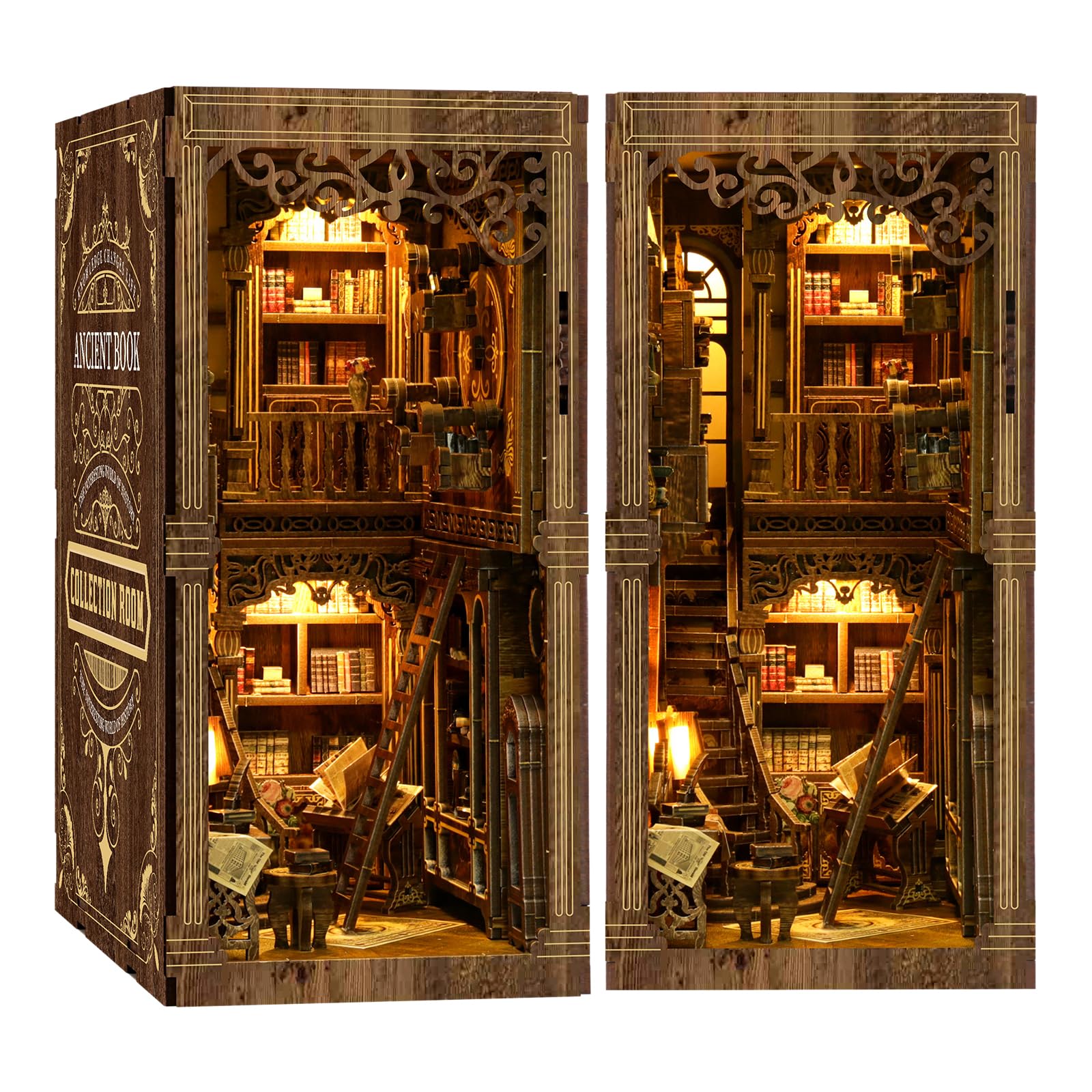 MAKEASY Book Nook Kit with LED Lights