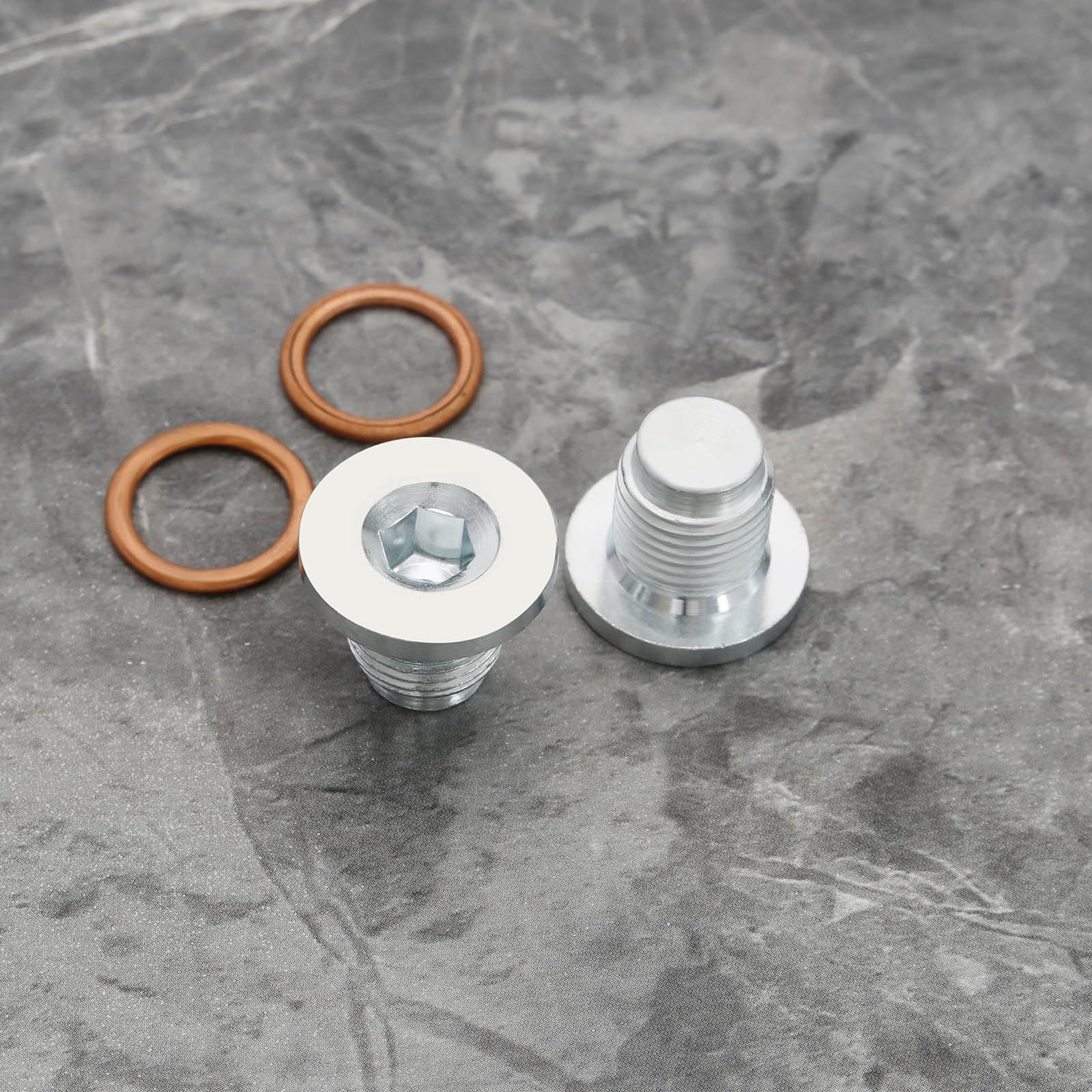 ECSiNG 2pcs Car Oil Drain Plug Oil Sump Plug Oil Drain Screw  