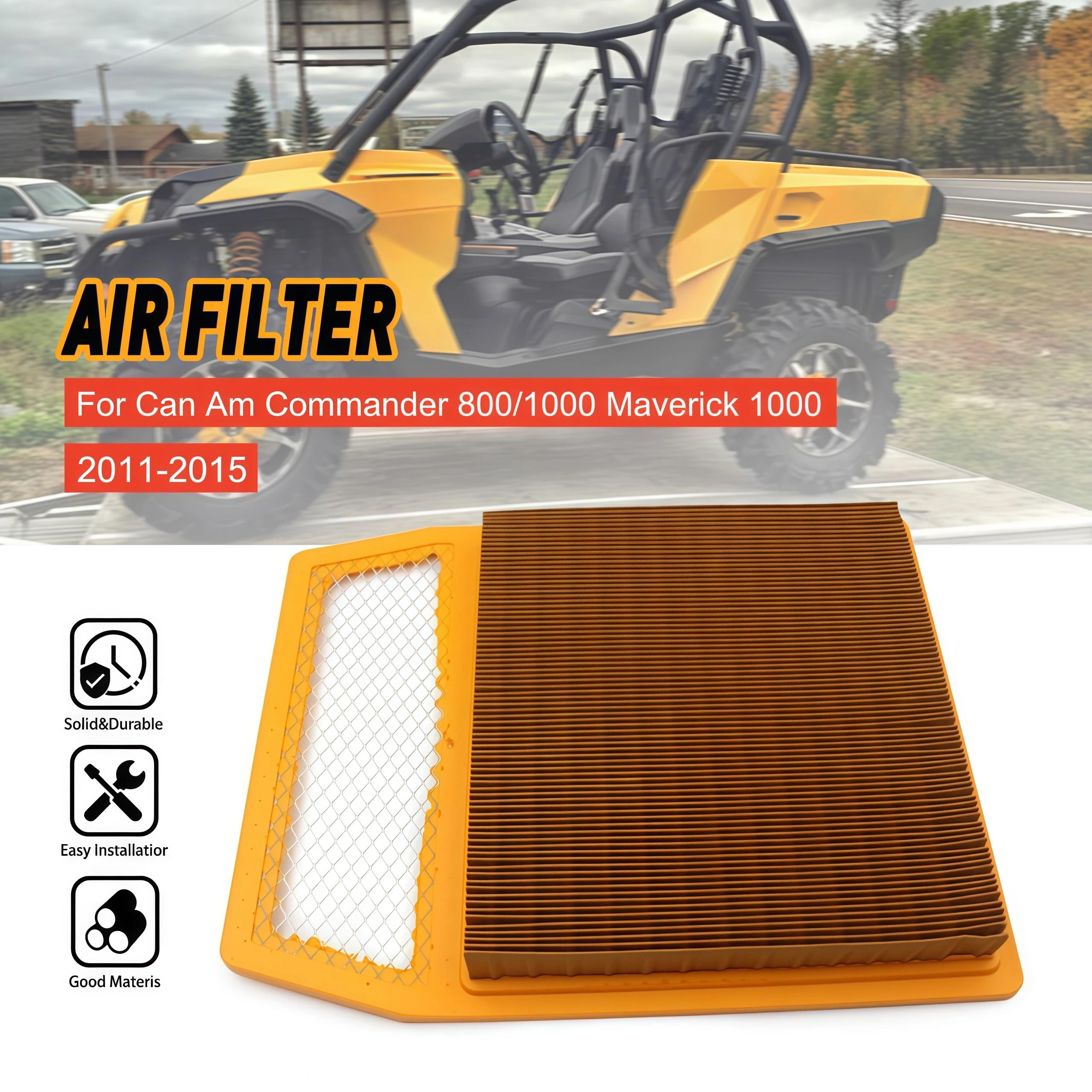 Air Filter Fit For BRP Can Am Commander Maverick MAX 800 850 1000 DPS XT XRS OEM 707800327 Akcesoria