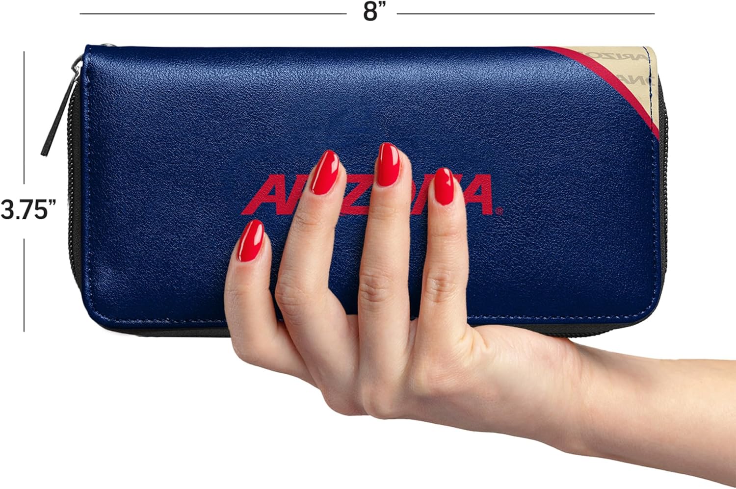 Littlearth NCAA Florida State Seminoles Curve Zip Organizer, Team Color, 8" x 4" x 1" - Image 5