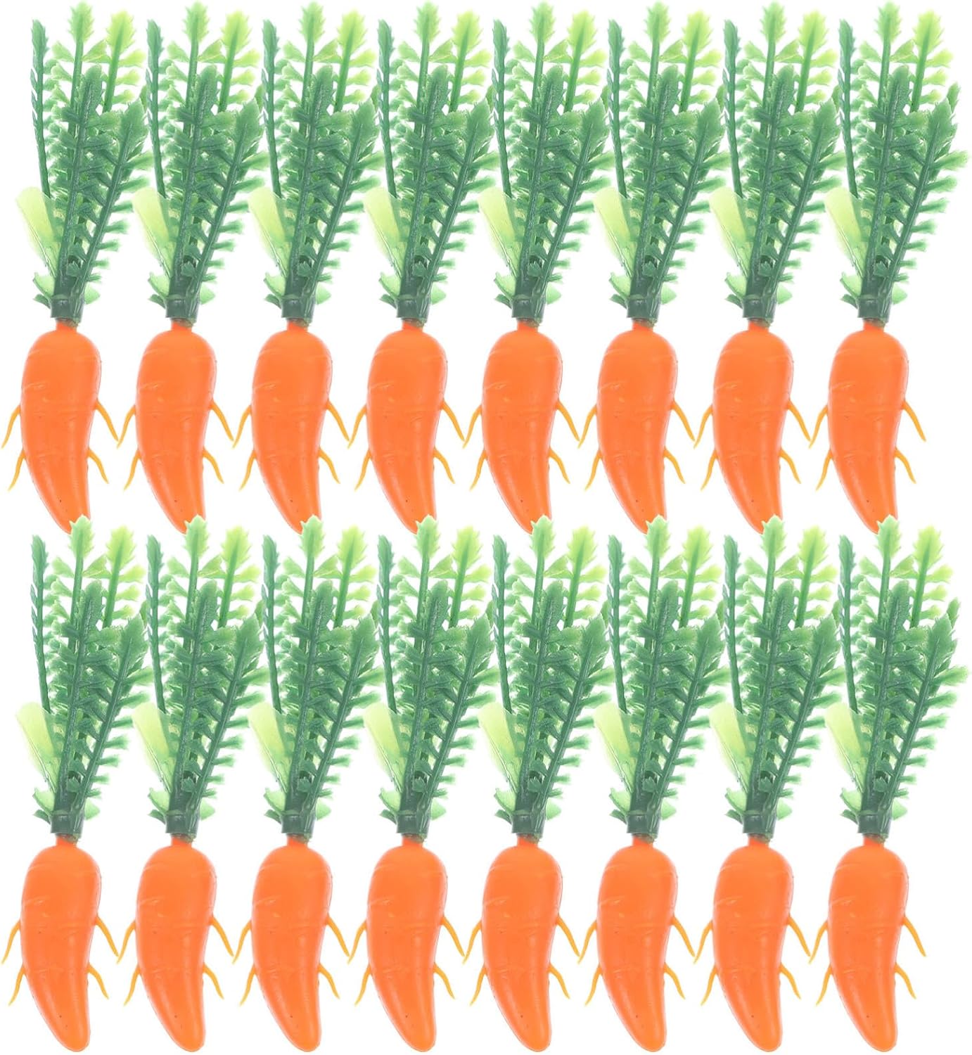 Cabilock 300pcs Artificial Carrots Realistic Carrot Decorations for Cake Craft Projects Bright Faux Vegetables for Home Decor Photography Props for Festive Celebrations