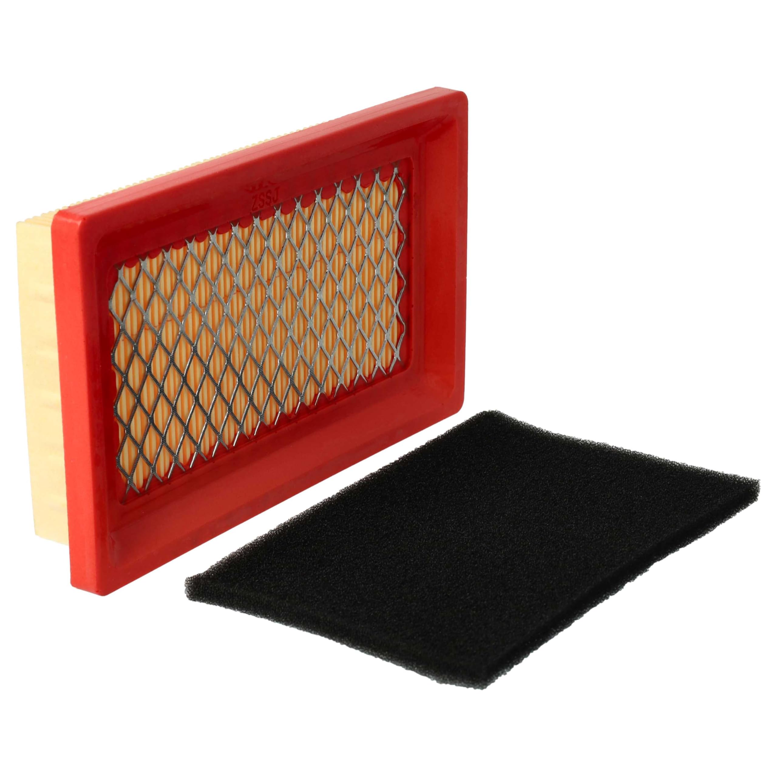 Vhbw Lot De 2 Filtres à Air Pour Tondeuse MTD 951-10298 - Pré-filtre Mousse + Filtre Principal