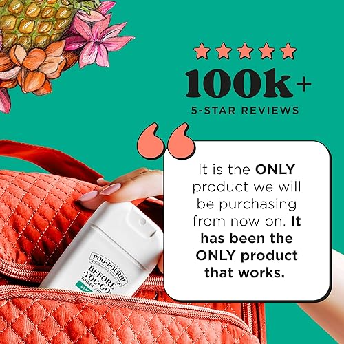 Miniatura 3 de Poo-Pourri Before-You-Go - Aerosol para inodoro de bolsillo, artículos esenciales de viaje, Beach Bum, 1 onza líquida, hasta 50 usos, desodorante