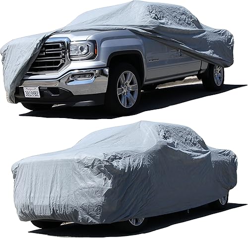 Funda para auto compatible con Chevy Silverado 1500 Crew Cab 2019 2020 2021 2022 6.5 pies Bed XTREMECOVERPRO Diamond Series Grey Truck Cover