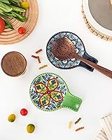 Vista 7 de Ceramic Spoon Rest for Stove Top, Large Spoon Holder for Kitchen Counter, Cooking Utensil Rest for Ladle, Spatula, Tongs, Housewarming Gifts Set of