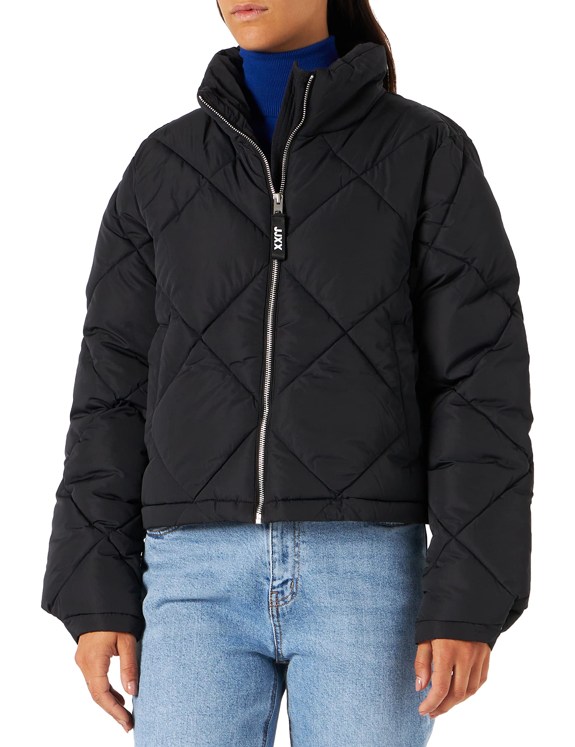 Jjxx Women's Black Jack&Jones Jxpower Short Quilted Jacket Sn Jacket, Xs, Xs