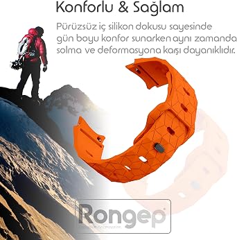 Rongep Sportif Football Pattern Loop 20mm Cord Compatible with Samsung Galaxy Watch 7 Cord for 7/6/5/4 Series (40mm/44mm) Watch 6/4 Classic (47/43/42mm) Watch 5 Pro Compatible