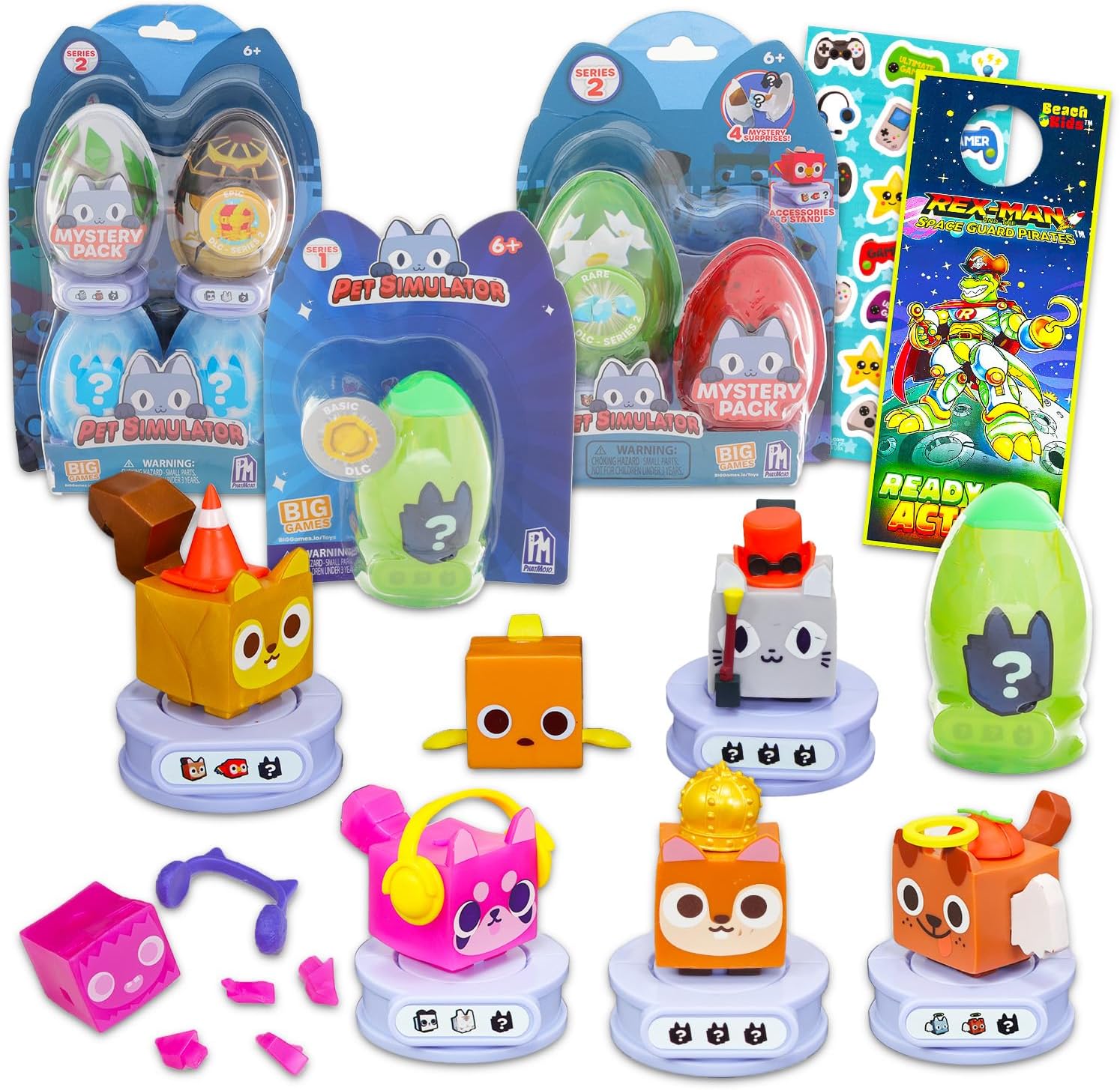 Roblox Pet Simulator Blind Bag Mini Figure Set – 7 Pack Series 2 Mystery Toy Bundle of Random Collectible Pets with a 3 DLC Codes | Party Favors Roblox Pet Simulator Blind Bag Mini Figure Set – 7 Pack Series 2 Mystery Toy Bundle of Random Collectible Pets with a 3 DLC Codes | Party Favors