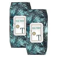 Vista 1 de Body Prescription Toallitas limpiadoras de maquillaje, toallitas faciales suaves y efectivas, 50 unidades (paquete de 2), árbol de té