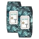Body Prescription Makeup Cleansing Wipes - Gentle and Effective Face Wipes, 50 Count (Pack of 2), Tea-Tree