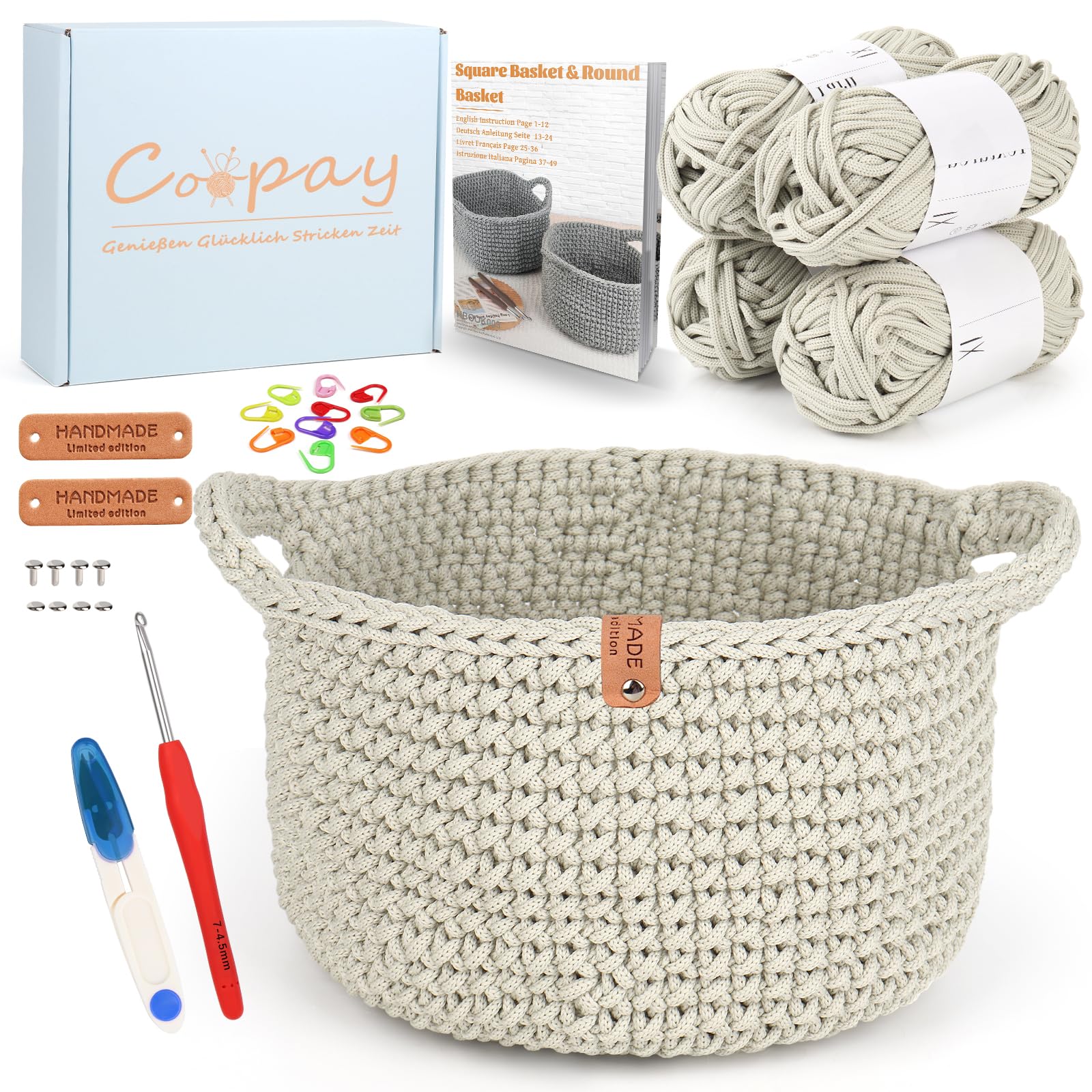 Coopay Kit De Crochet Portable, Kit De Crochet Debutant Coplet