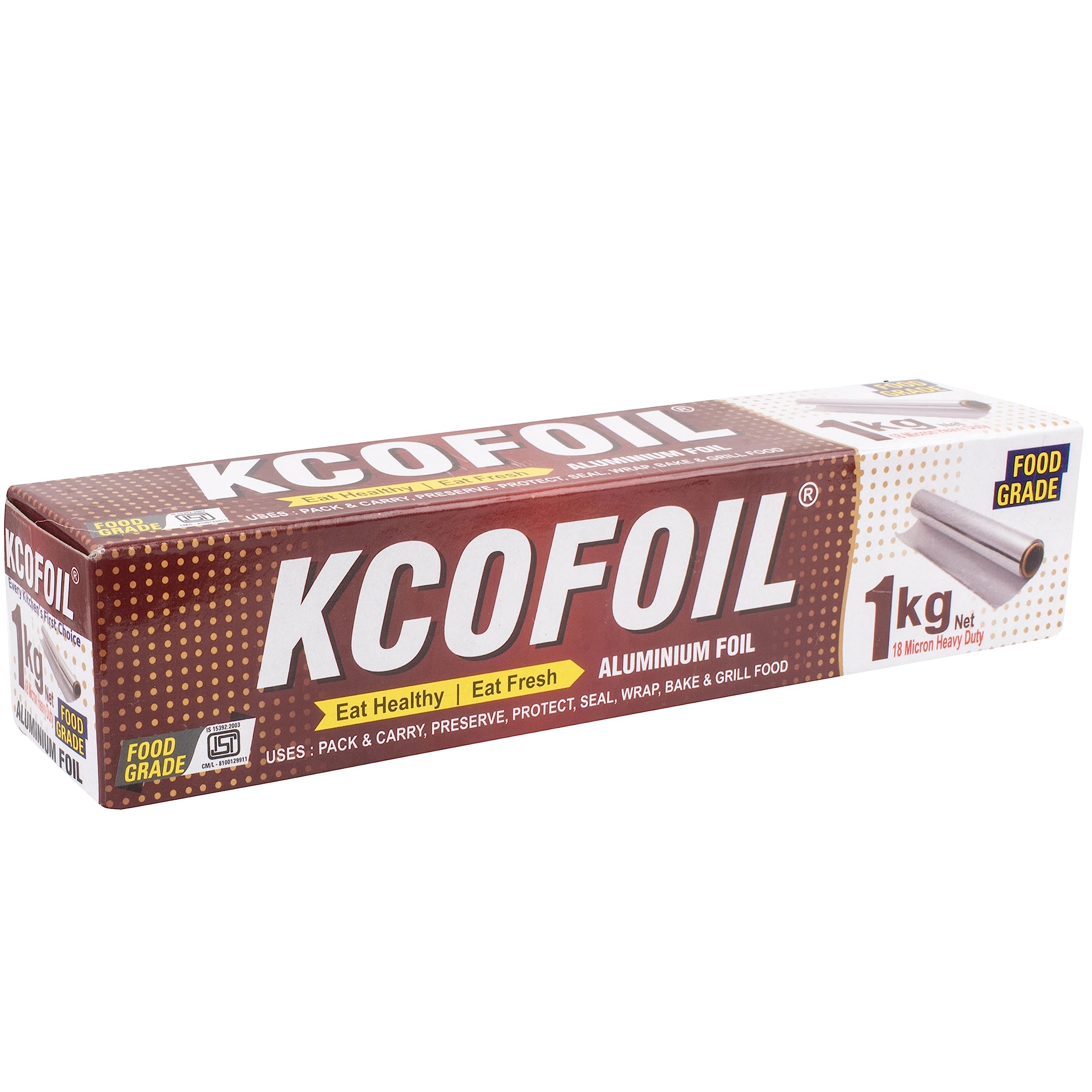 See full amazon price history chart for Kcofoil Food Grade 18 Micron Aluminium Foil Roll 1 Kg Net (64 M) | with Free Crystal Knife Kcofoil Food Grade 18 Micron Aluminium Foil Roll 1 Kg Net (64 M) | with Free Crystal Knife (B0CC1YGMDJ) Amazon Price History, Amazon Price Tracker