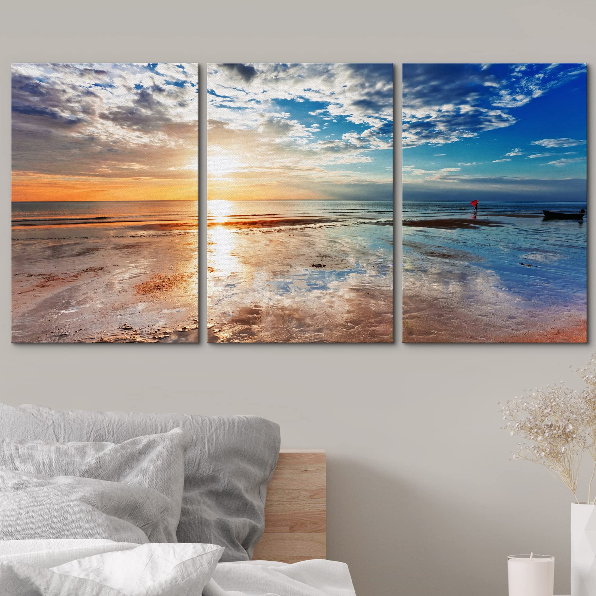 ウォール26  キャンバスアート 3点セット Sun and Sha Ⓣ ウォール26 キャンバスアート 3点セット Sun and Sha Ⓣ