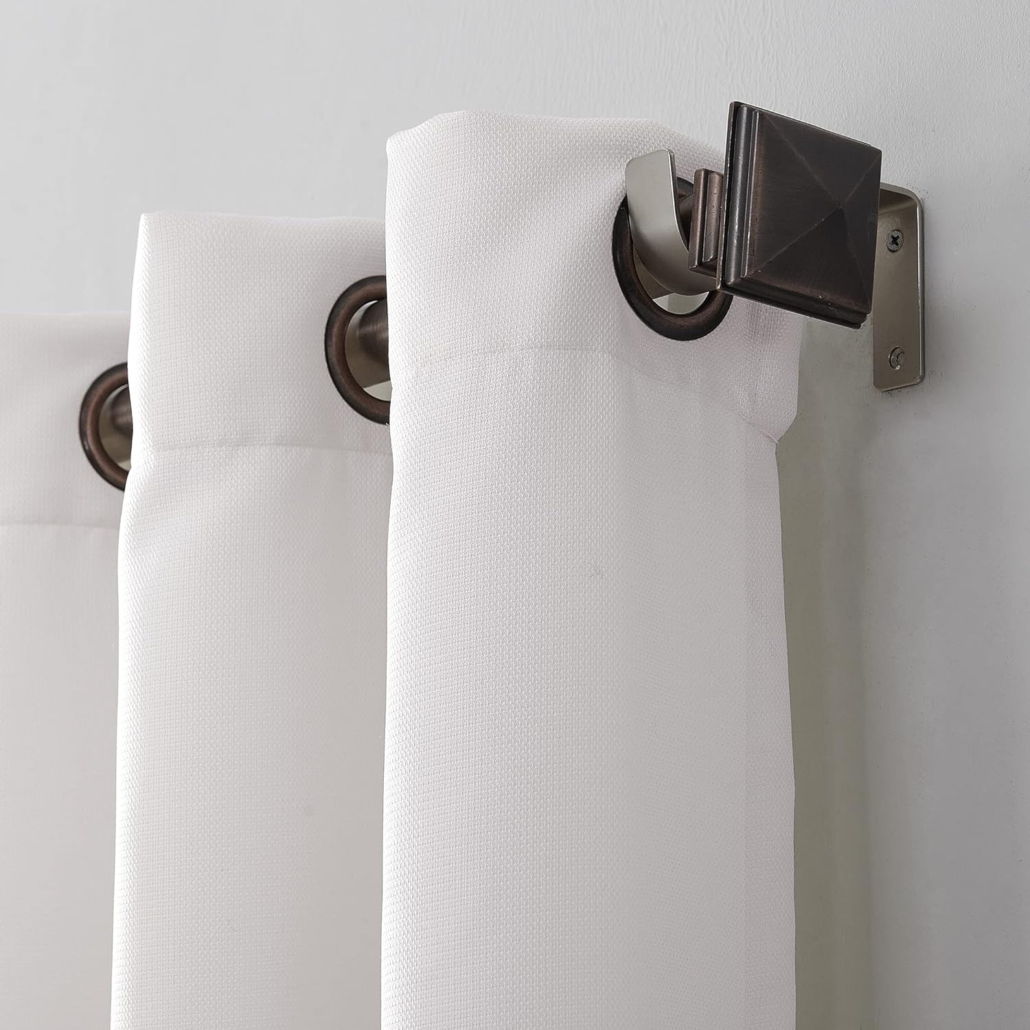 No. 918 Montego 2-Pack Casual Textured Semi-Sheer Grommet Curtain Panel Pair