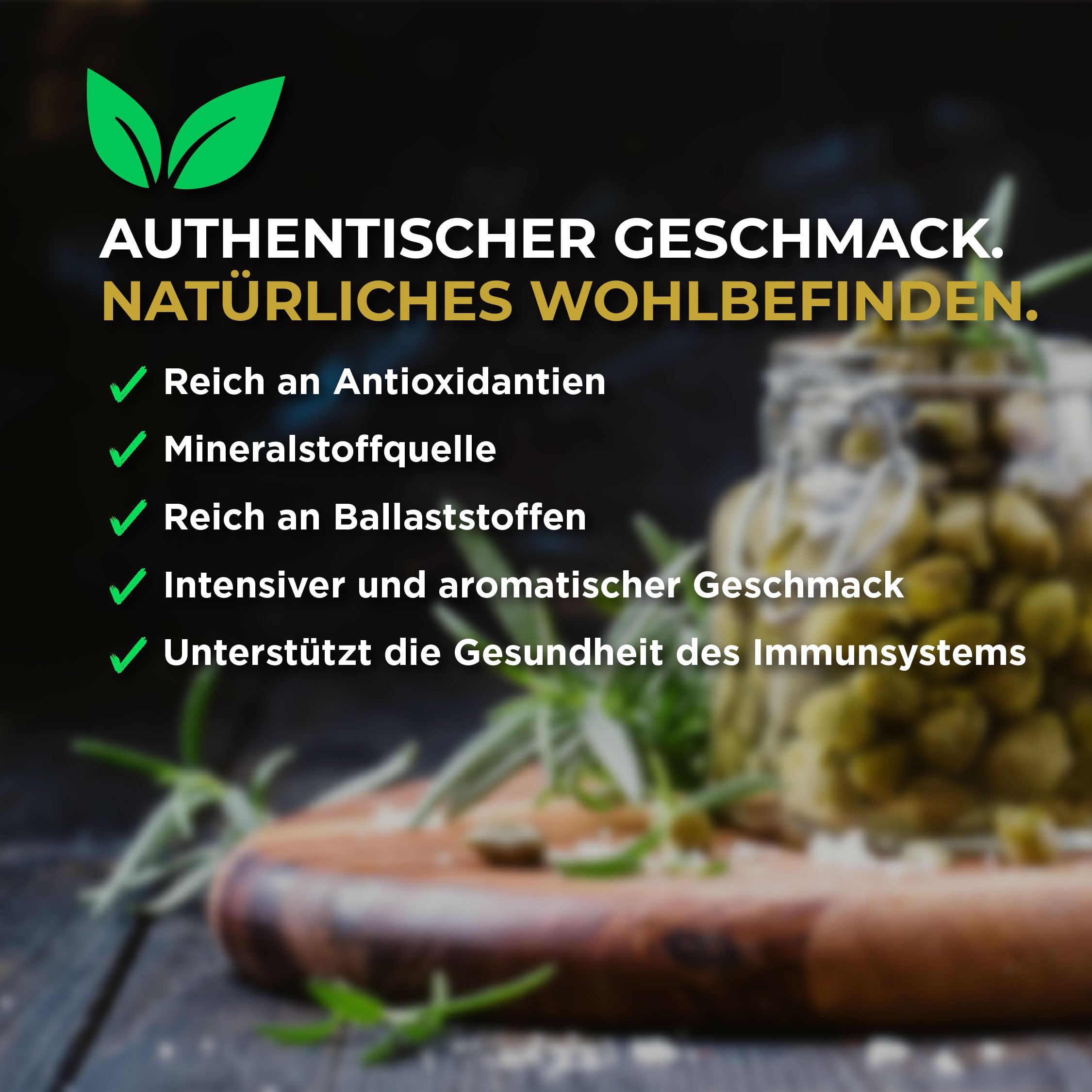 Kapern aus Salina in Salz - Slow Food Presidium, Glutenfrei - 250gr (2 Stück = 500 Gr)