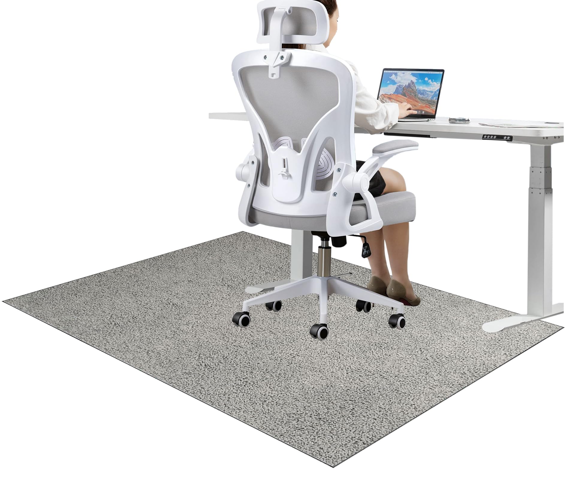 Heavy Duty Office Chair Mats for Carpeted and Hardwood Floor Carpet Protector Chair Mat for Home and Office 100 x 140 cm Floor Mat for Office Chair Anti-skidding Gaming Chair Mat, Desk Chair Mat