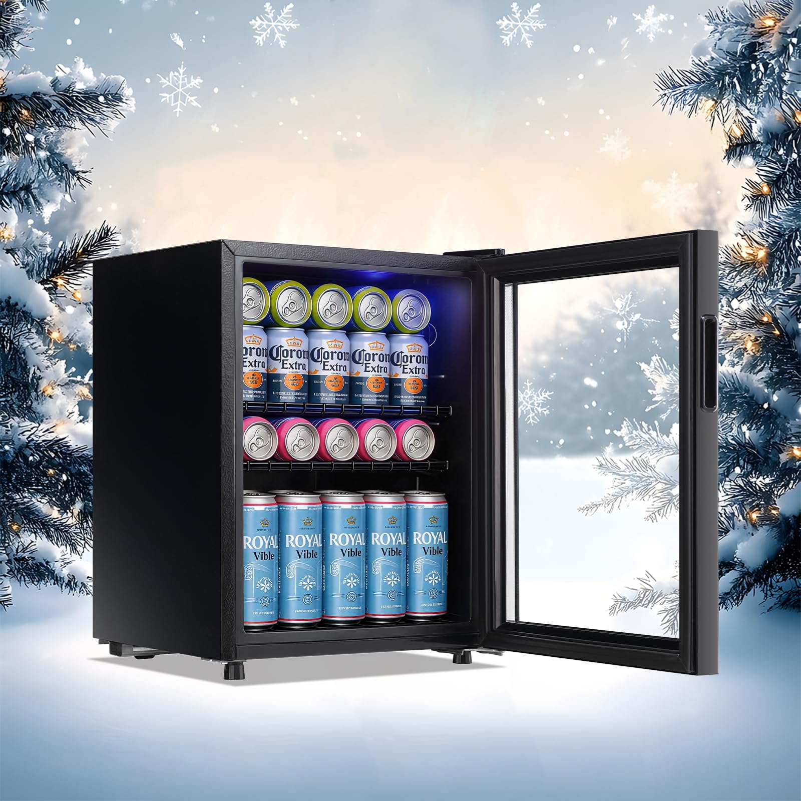 TACOOL Beverage Refrigerator Drink Cooler