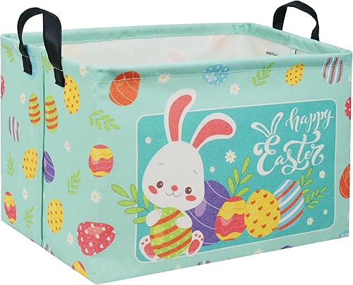 Miniatura 79 de Cesta rectangular de almacenamiento para niños con asas para el hogar, cocina, niños y niñas, lindo contenedor organizador de almacenamiento de