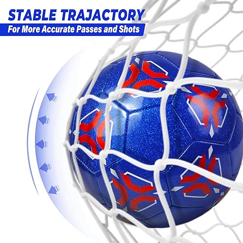 Miniatura 7 de Balones de fútbol tamaño 4, pelota de poliuretano termoplástico de cuero duradero para niños de 8 a 12 años, adolescentes, jóvenes, principiantes,