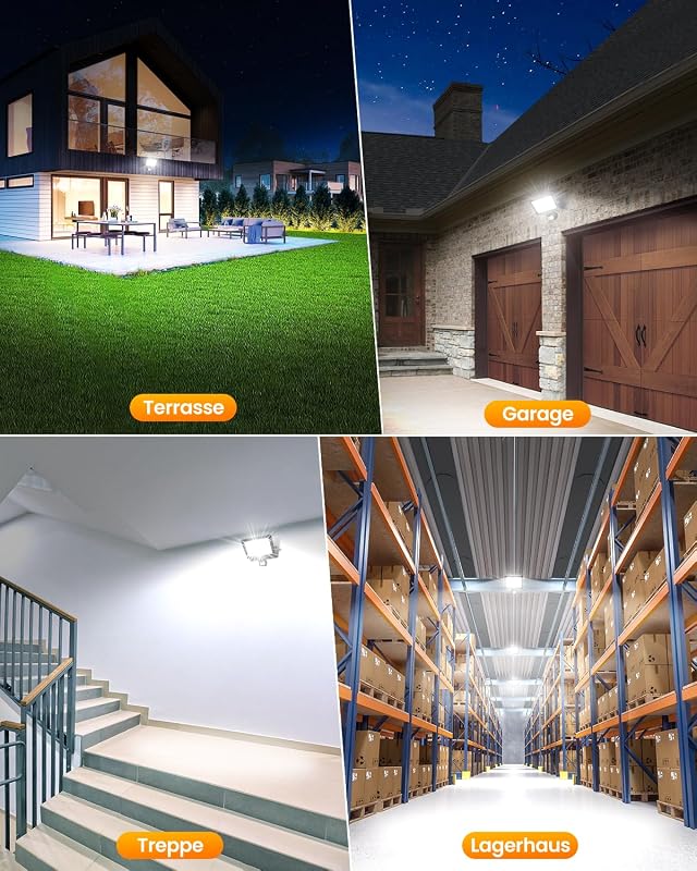 MEIKEE 35W LED Reflektor Mozgásérzékelővel - 3440LM, 6500K Hideg Fehér, IP66 Vízálló, 10 Fényerőszint, Távirányítóval - Kerthez, Garázshoz,