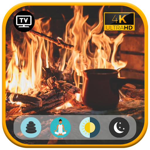 Gelassen schlafen: Kaminfeuer-Ambiente - Knisterndes Feuer für gemütliche Ruhe Für Fire Tablets & Fire TV