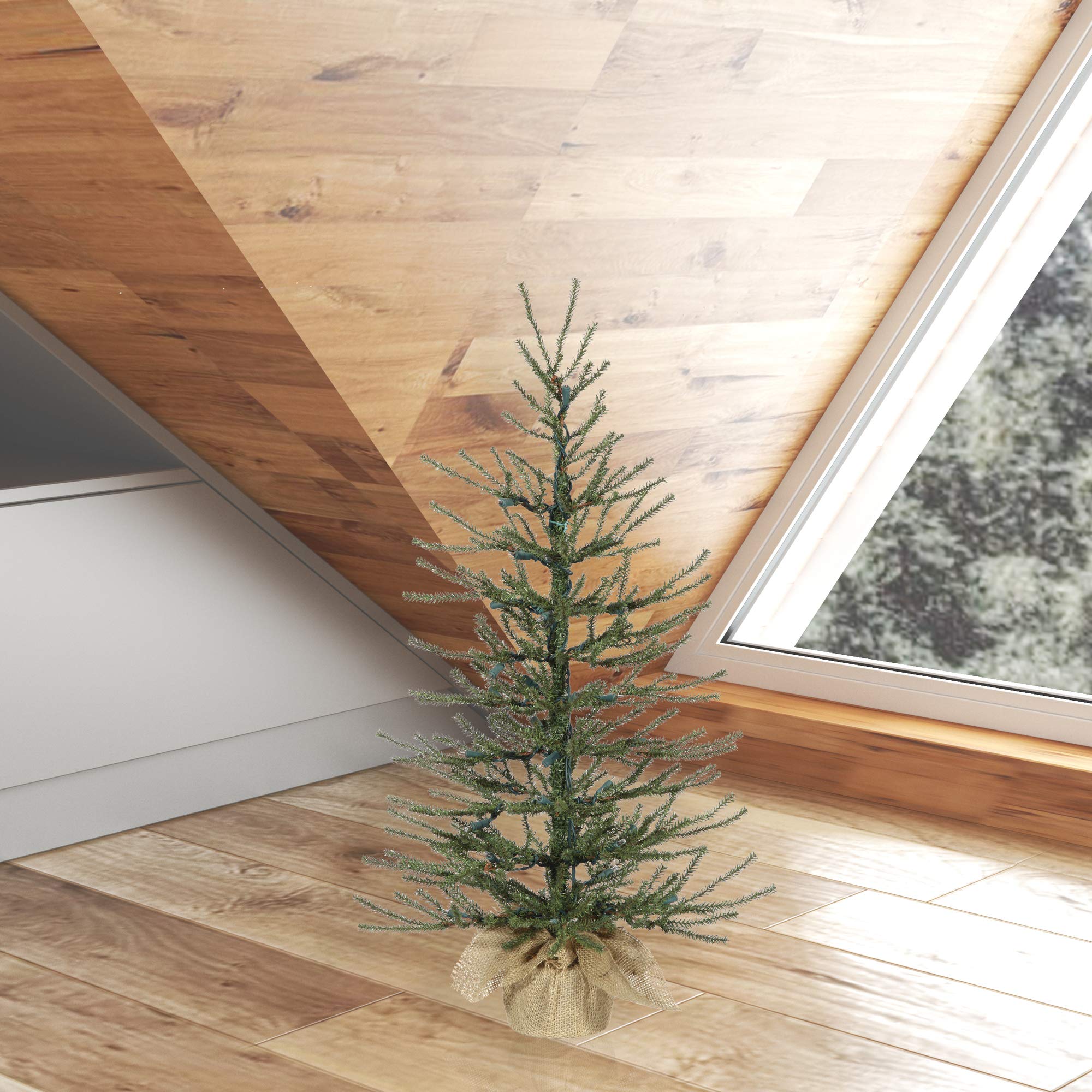 Vickerman 30" Angel Pine Artificial Christmas Tree, Unlit - Faux Christmas Tree - Seasonal Indoor Home Decor