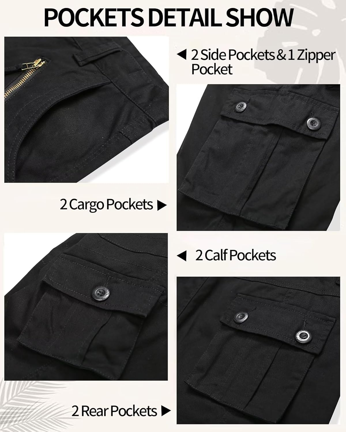 TRGPSG Women's Cargo Pants Relaxed Fit Camo Pants Fashion Y2K Pants Parachute Techwear Work Pants with Multi Pocket - Image 3