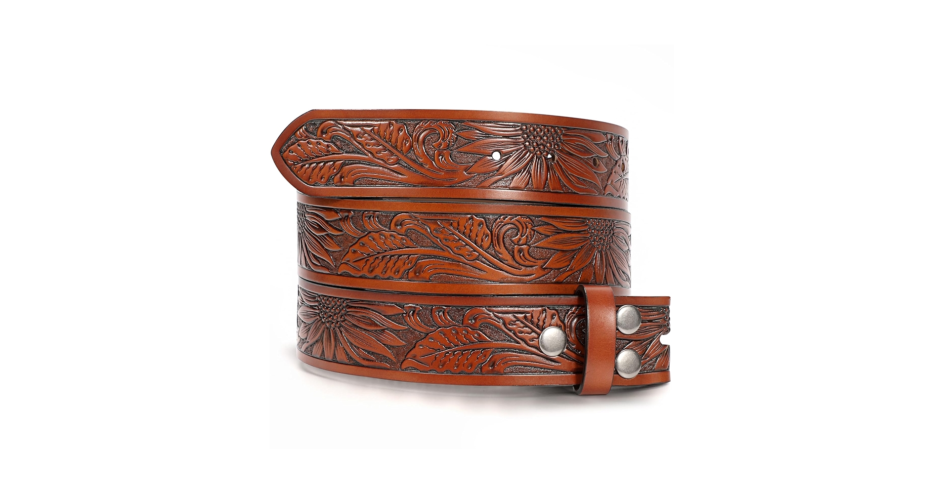 XZQTIVE Western Leather Belt Strap for Men Women Cowboy