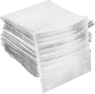 Aluminum Foil Food Bags -50 Pieces Waterproof Tear Resistant Shipping Pouch | Food Storage Transit Mailer Pouches for School Office Travel Picnic Camping Restaurant Catering
