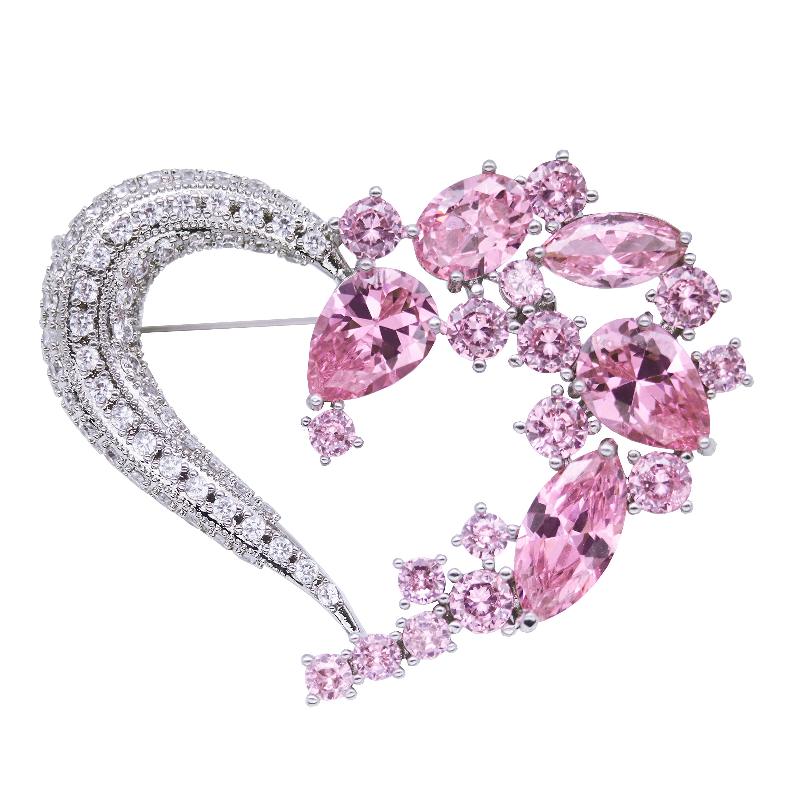 Brooch Pins for Women Girls Fashion Flower Crystal Rhinestone Pearl Jewelry