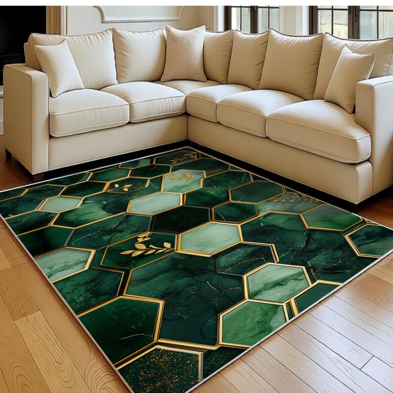 Tapis de chambre lavable en machine avec dossier antidérapant sécurisé