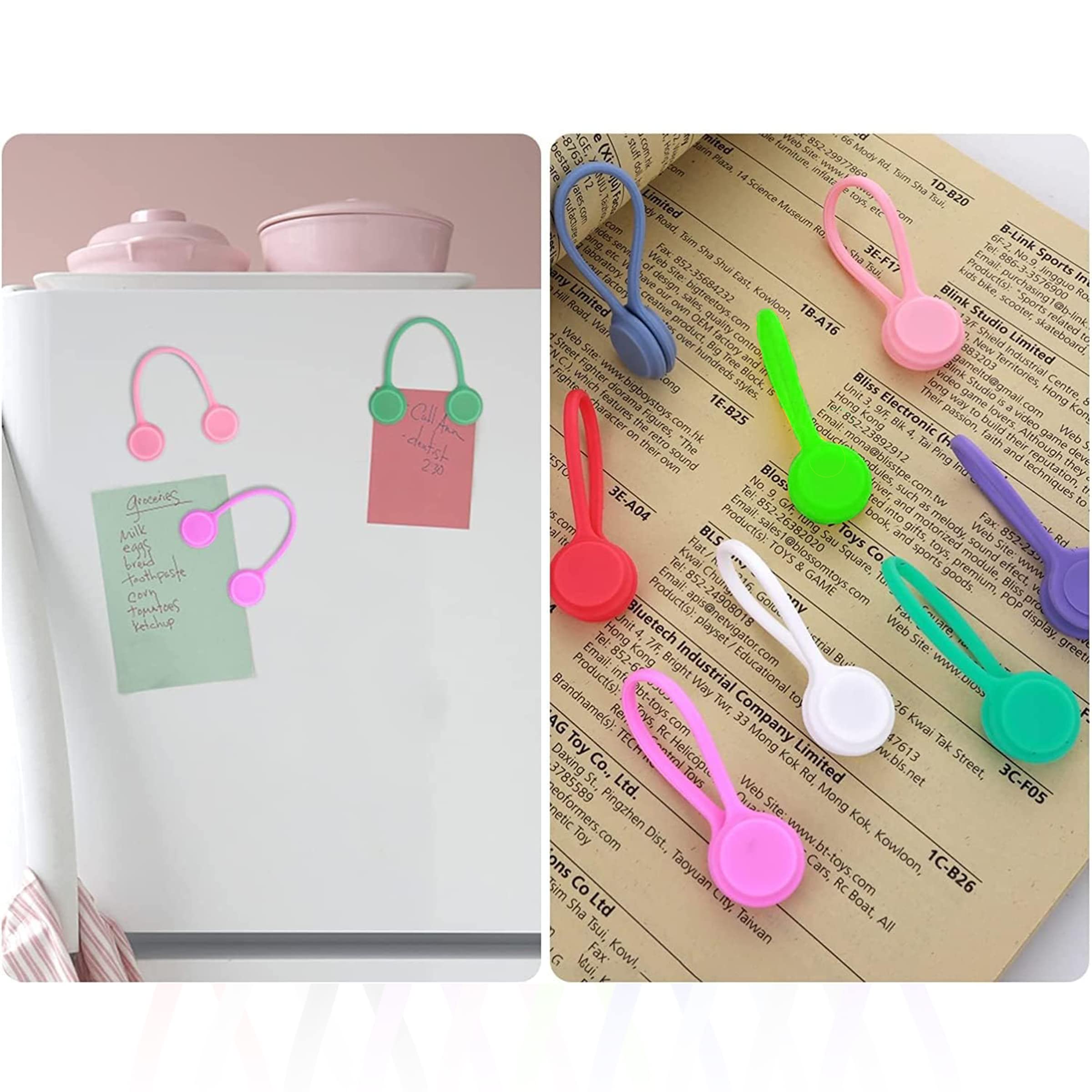 10 Stück Magnetische Kabelbinder Aus Silikon – Organizer Für Kabel, Kopfhörer & Mehr