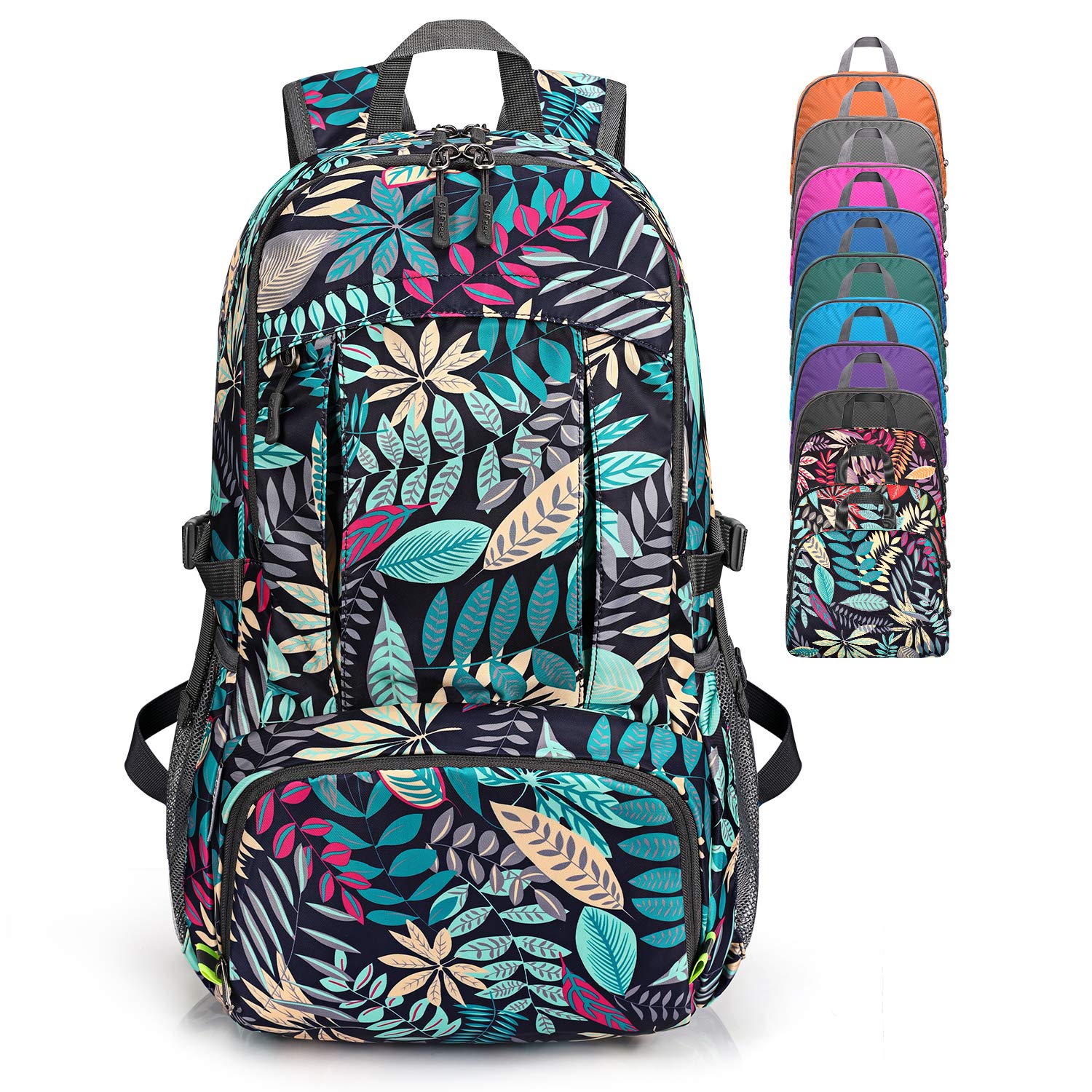 G4Free 40L Hiking Backpack Daypack with Wet Pocket Lightweight Packable Waterproof Handy Foldable Camping Outdoor Travel Large