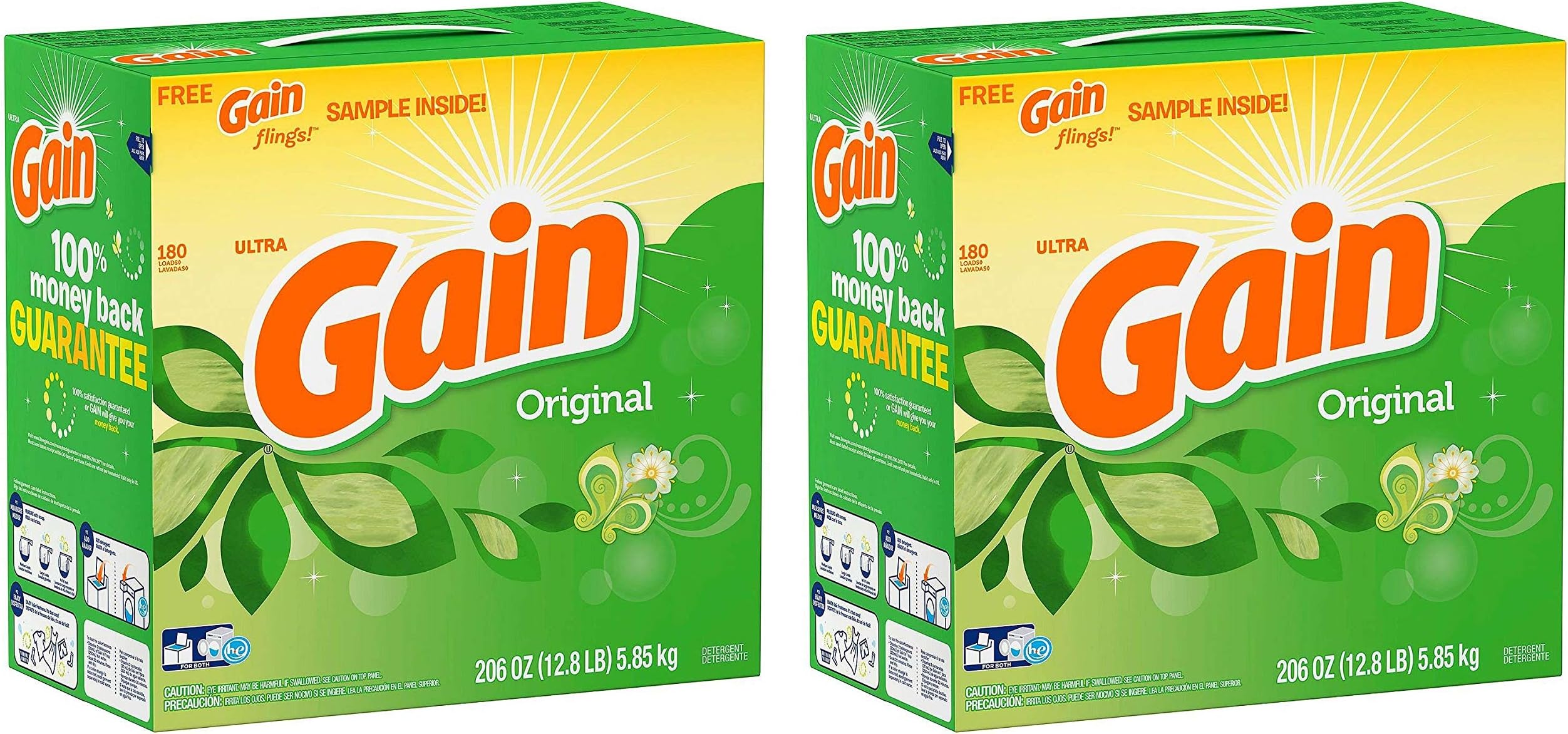 Gain Ultra Powder Laundry Detergent Original 206 oz