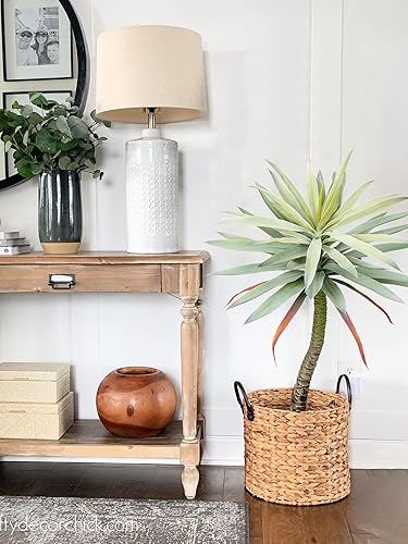 Miniatura 7 de Briful Plantas falsas grandes de 3 pies35 pulgadas de alto, plantas de yuca artificiales en maceta negra, plantas suculentas de agave para