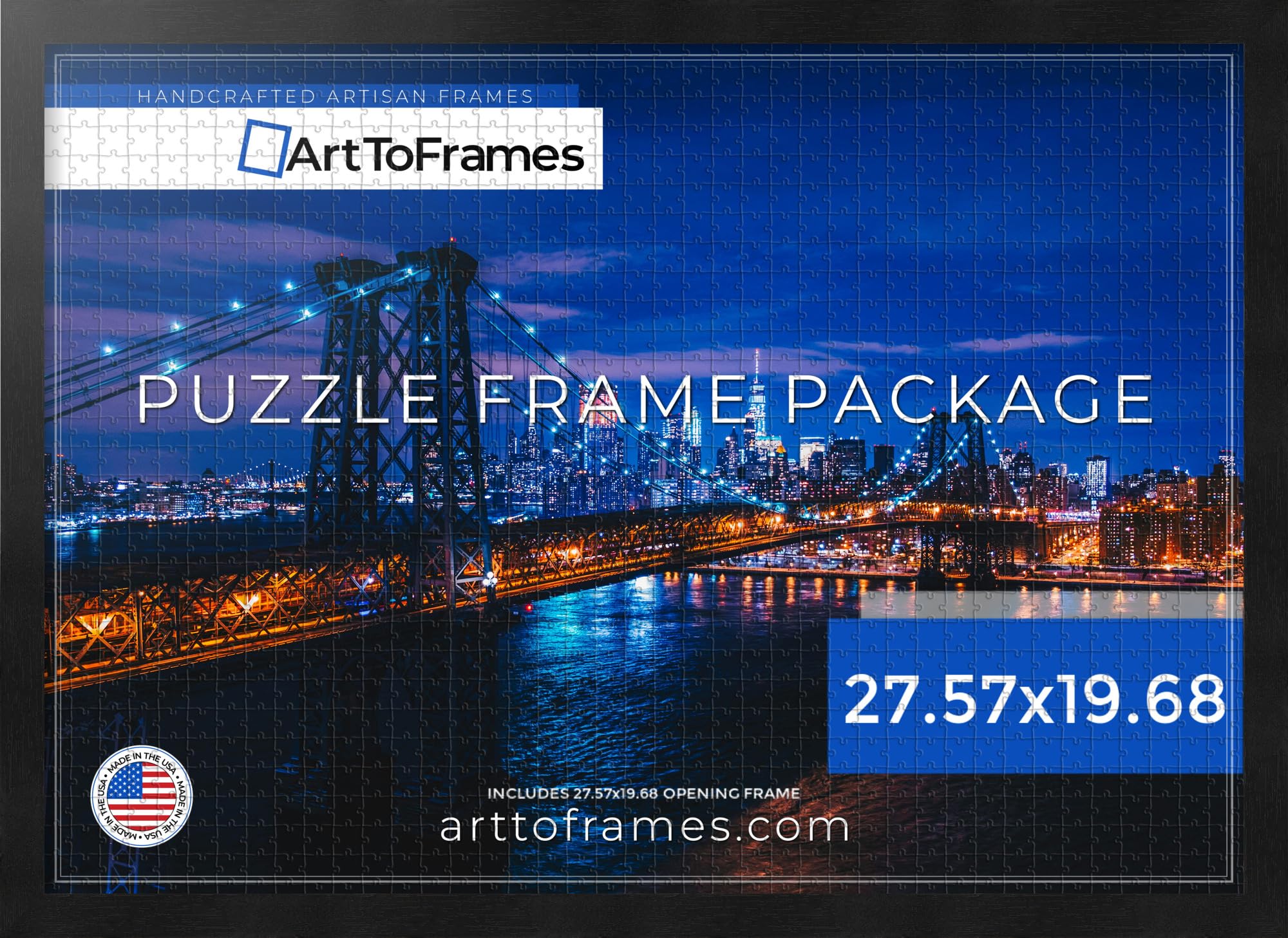 Amazon.com - ArtToFrames 27.57x19.68 INCH/70x50 CM Black Frame for