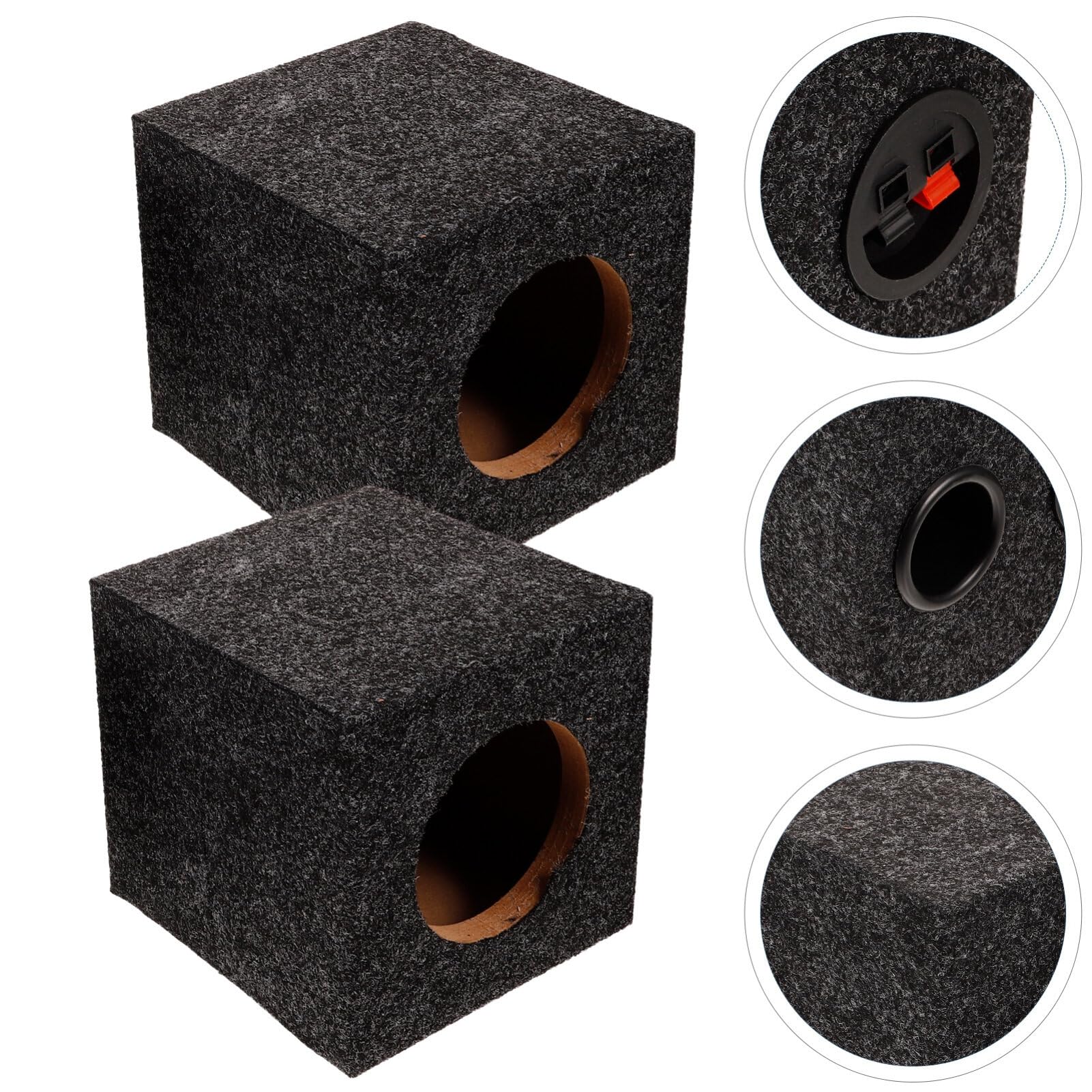 OSALADI 1paio Cassa Per Altoparlanti Auto Scatola Subwoofer Quadrata Design Vuoto Per Migliorare La Qualità Del Suono Facile Installazione Per Appassionati Di Audio Per Upgrade Audio Auto