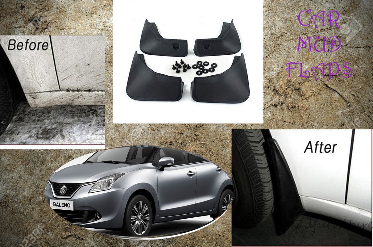 CAR MUD FLAPS FOR MARUTI SUZUKI BALENO SET OF 4 HEAVY DUTY Amazon.in