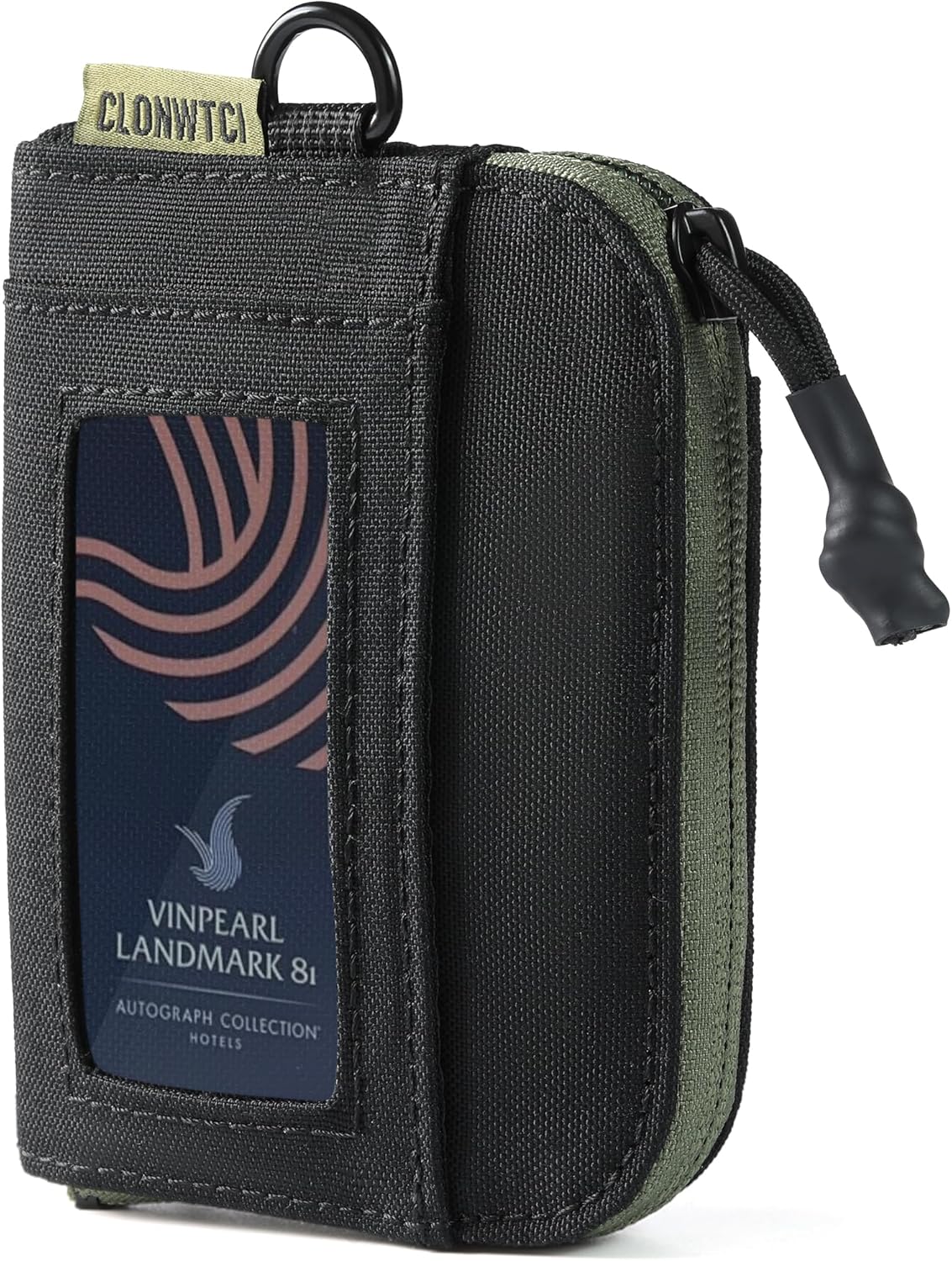 RFID Blocking Coin Purse for Men, 500D Nylon EDC Front Pocket Wallet with Zipper Coin Pouch, ID Window, Key Clip, Organizer for Cards, Cash & Essentials - Image 8