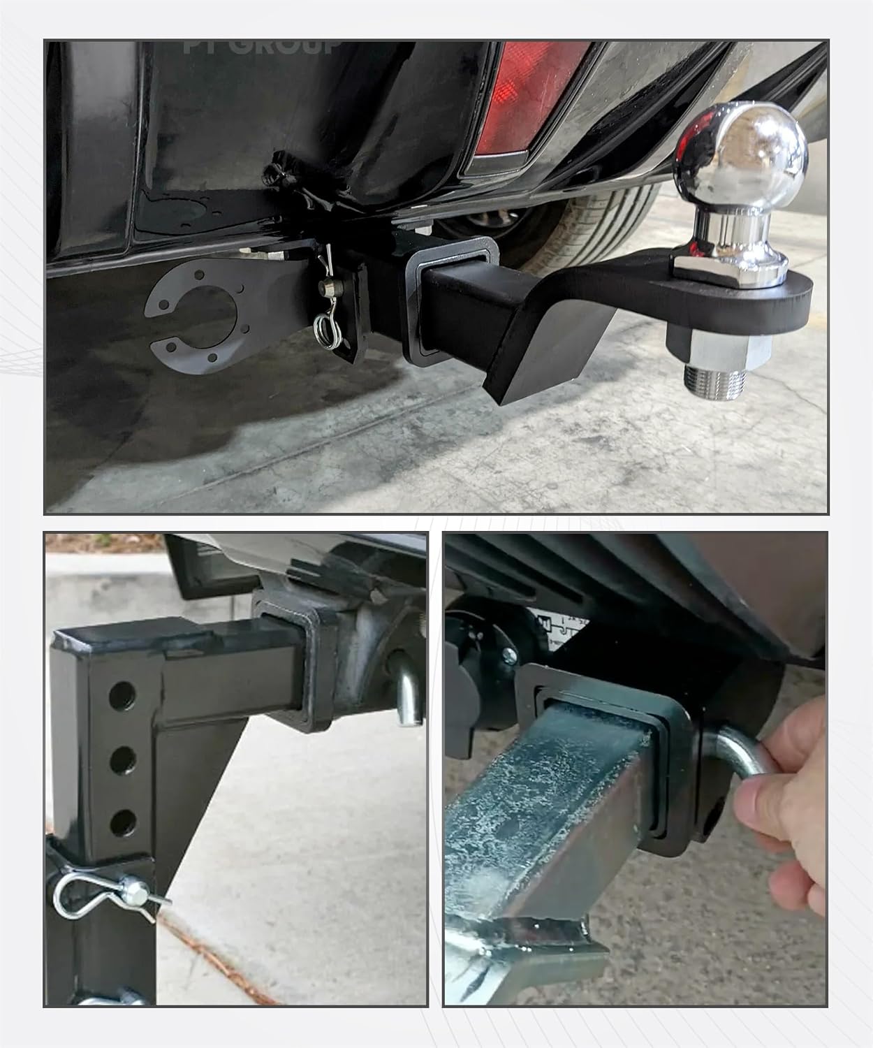 Hitch Adapter,Car Accessories Trailer Hitch Sleeve,Automotive Replacement Trailer Insert Sleeve Mount Adapter,Universal Application for Trailers,Boats,Campers (2 inches to 1-1/4 inches)