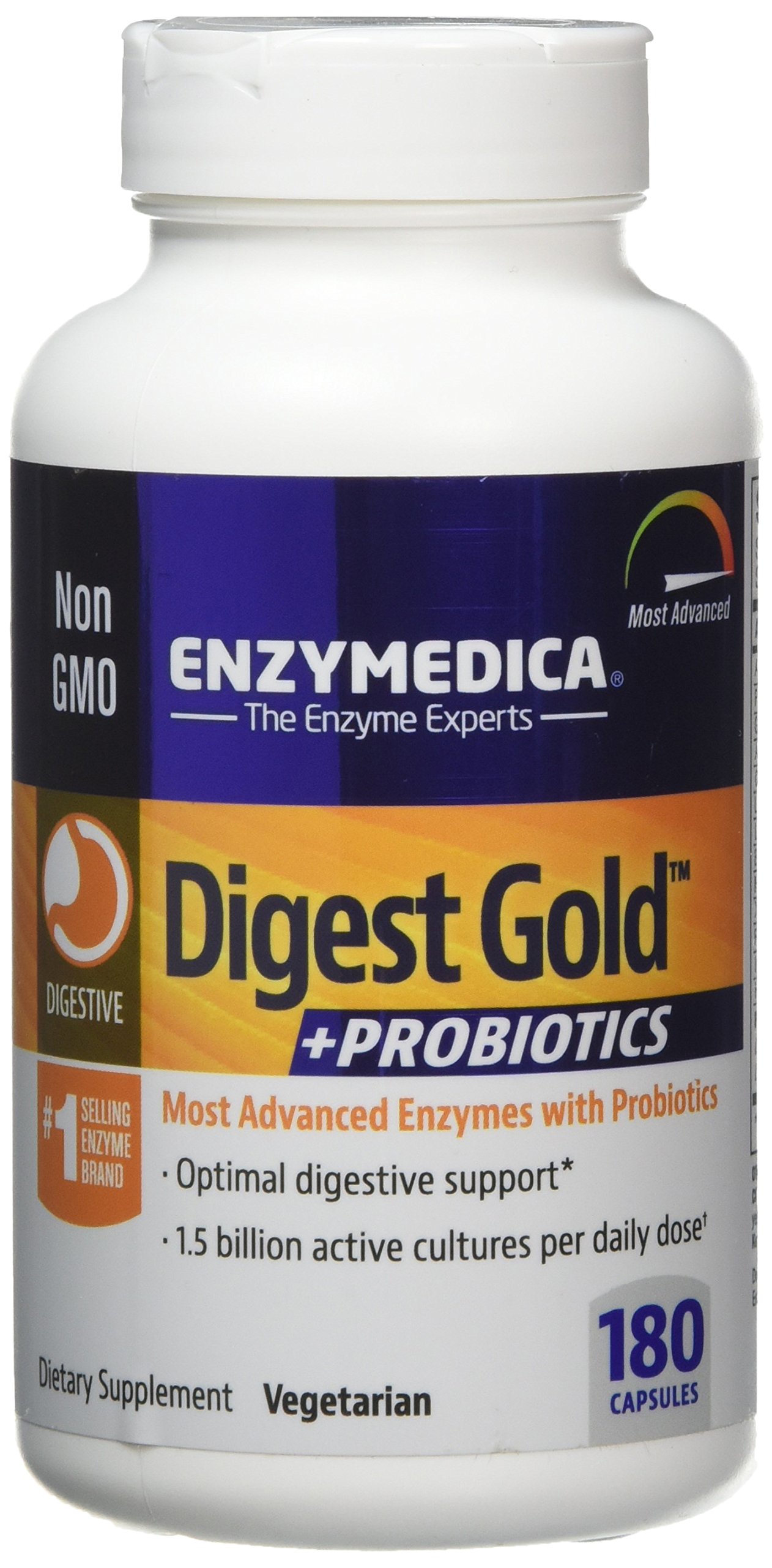 Buy ENZYMEDICA Digest Gold +Probiotics (180 Capsules) Digestive