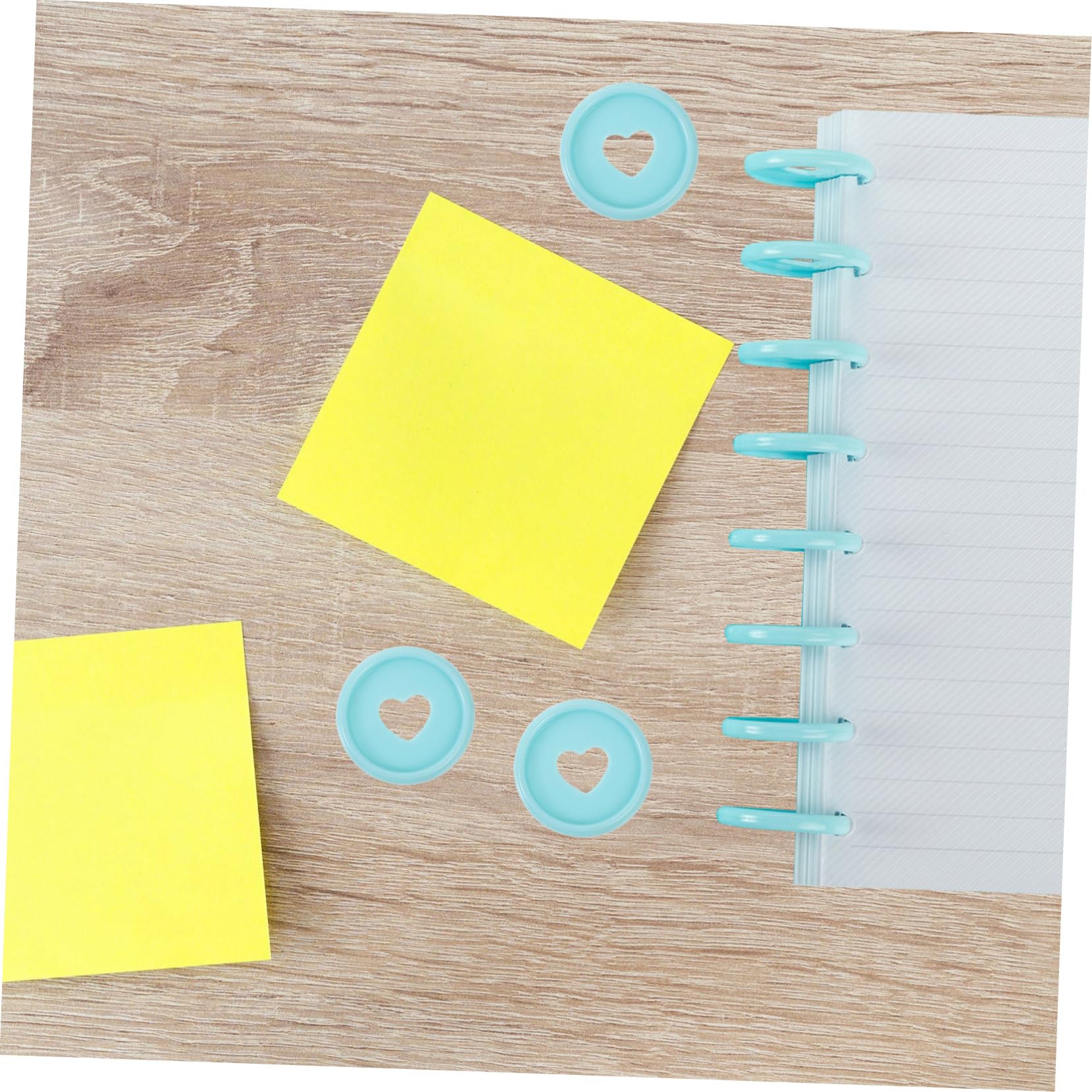VILLCASE 250 Pz per notebook per rilegare il diario disco vincolante raccoglitore documenti raccoglitori documenti di ricambio leganti in plastica Sky-blue