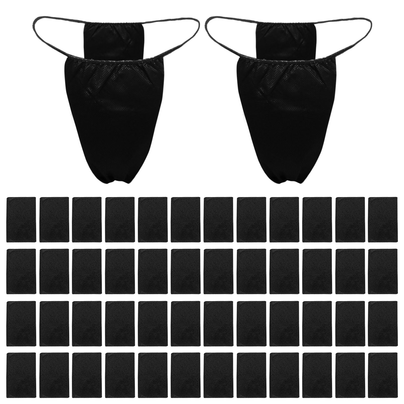 50 Pcs Disposable Thong Panties, Non-woven Thong, Disposable Bikini Panties, Travel Panties, for Sun Bed Spray