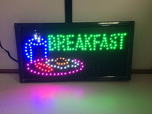 Señal de luz LED de desayuno