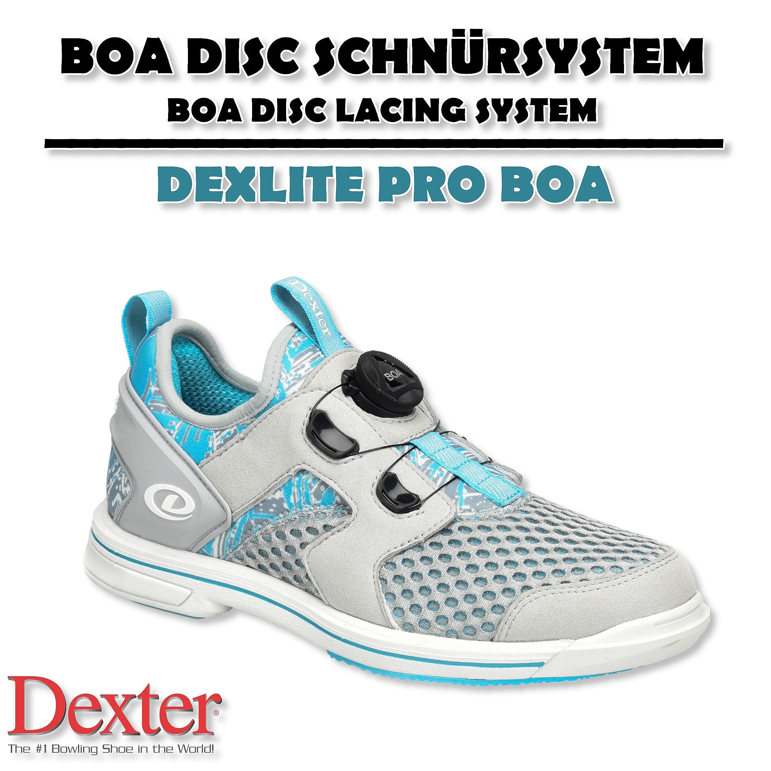 EMAX DexLite Pro BoA Chaussures de bowling avec semelle interchangeable pour homme et femme