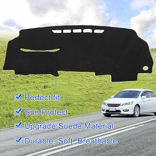 Miniatura 7 de X AUTOHAUX Cubierta del tablero del coche antideslizante alfombra protectora para Honda Civic 2006 2007 2008 2009 2010 2011