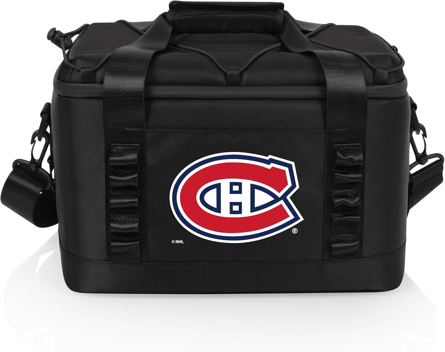 PICNIC TIME NHL Montreal Canadiens Tarana Superthick Cooler Bag with Shoulder Strap, 12 Can Insulated Soft Cooler, Beach Cooler, Insulated Camping Cooler, Picnic Cooler, (Black)