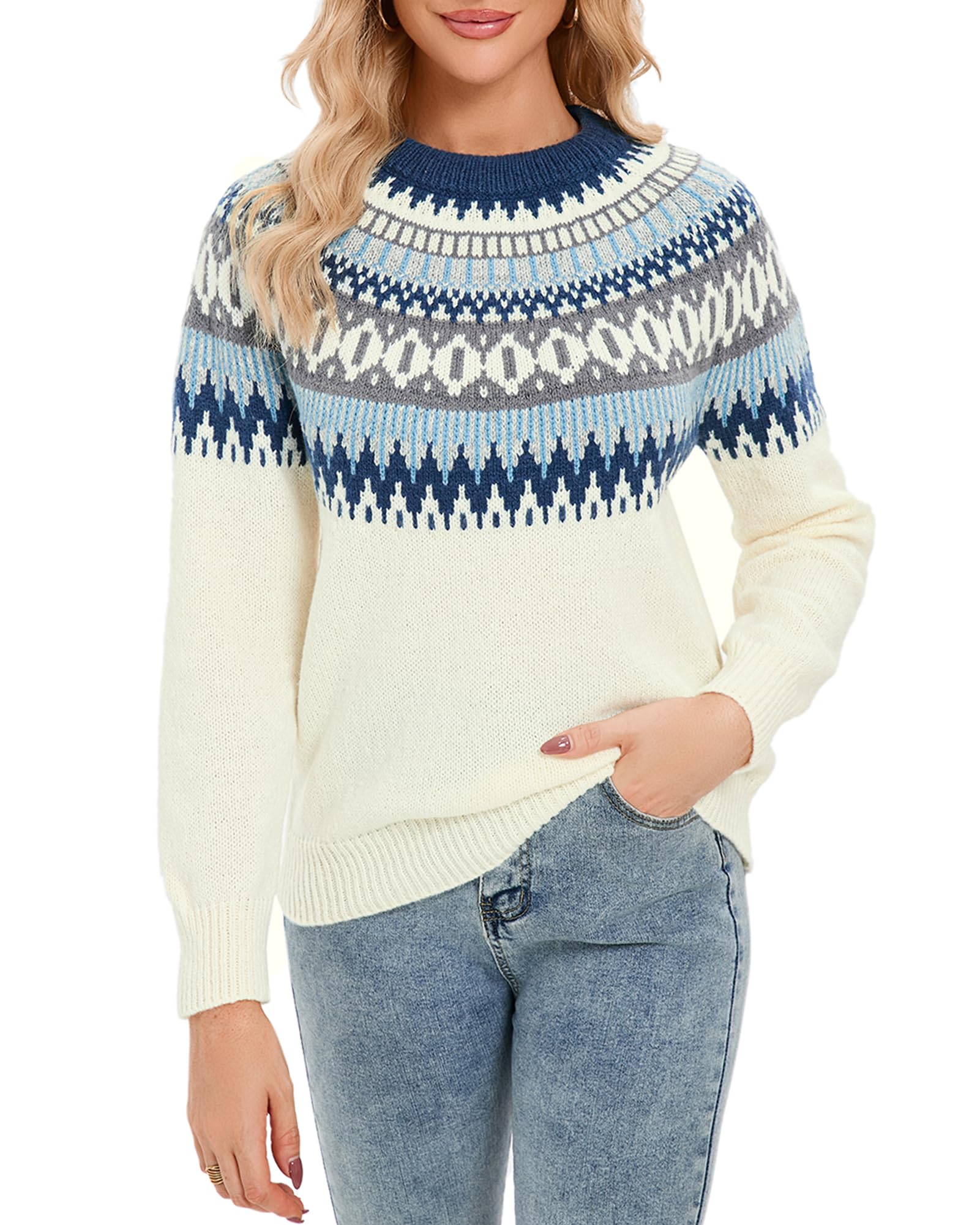Women Thick Chunky Knit Sweater Trucks Snowflake Cedar Christmas Sweaters Holiday Pullover